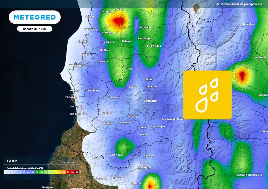 mapa de probabilidad de precipitaciones