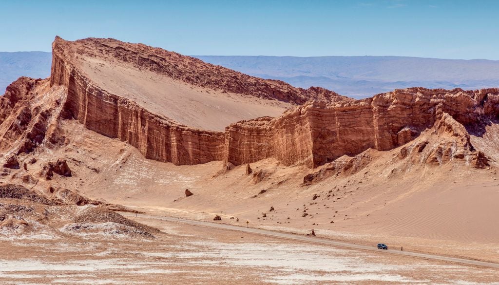 El Anfiteatro del Valle de la Luna. El Anfiteatro del Valle de la Luna, San Pedro de Atacama, Chile.