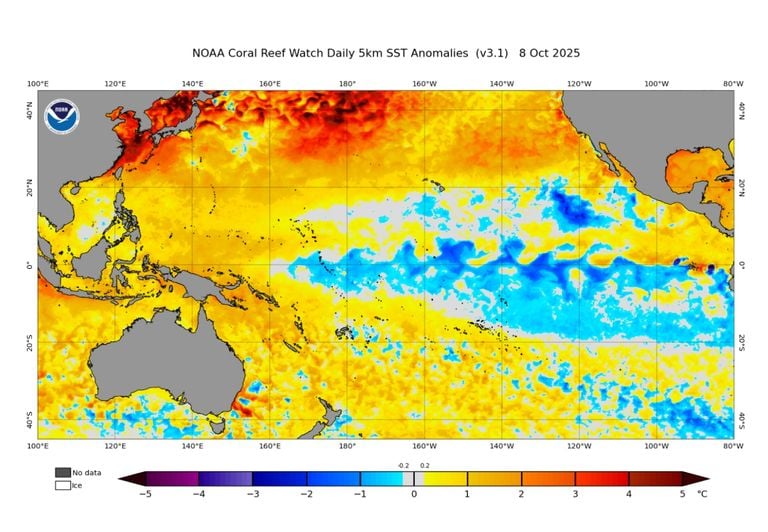 NOAA declara condições de La Niña presentes no Pacífico: saiba o que esperar