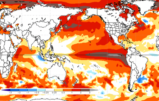 NOAA: La probabilidad de un evento El Ni&ntilde;o Super Fuerte aumenta