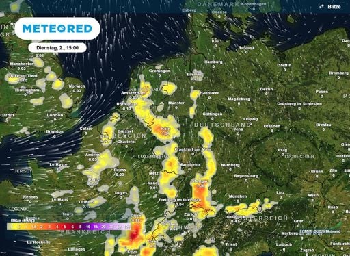 "Noch lange nicht vorbei" - bald jagend neue Gewitter und Unwetter mit Orkanb&ouml;en und gro&szlig;em Hagel &uuml;ber Deutschland