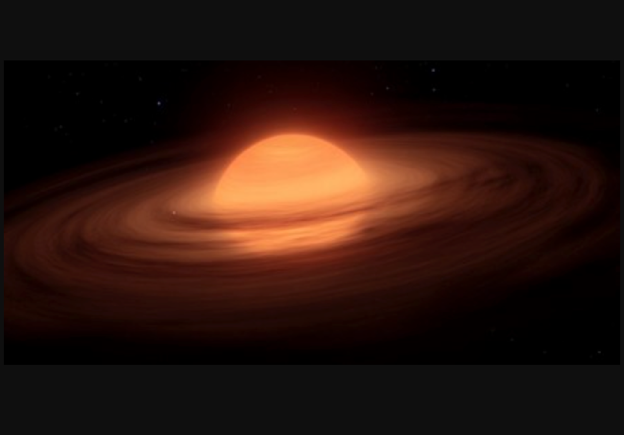 Rappresentazione di un pianeta fluttuante avvolto da gas e polvere che potrebbe dare origine a un mini-sistema planetario. Credit: Università di St Andrews