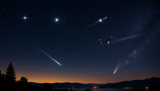 Non tutto ci&ograve; che brilla &egrave; una stella: come riconoscere gli oggetti che attraversano il cielo notturno