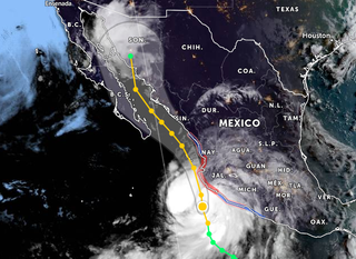 Nora: peligroso huracán se acerca a las costas de México del Pacífico