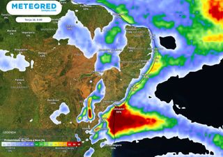 Nordeste sob alerta: risco de chuvas volumosas para todo o litoral, com volumes que podem passar dos 100 mm