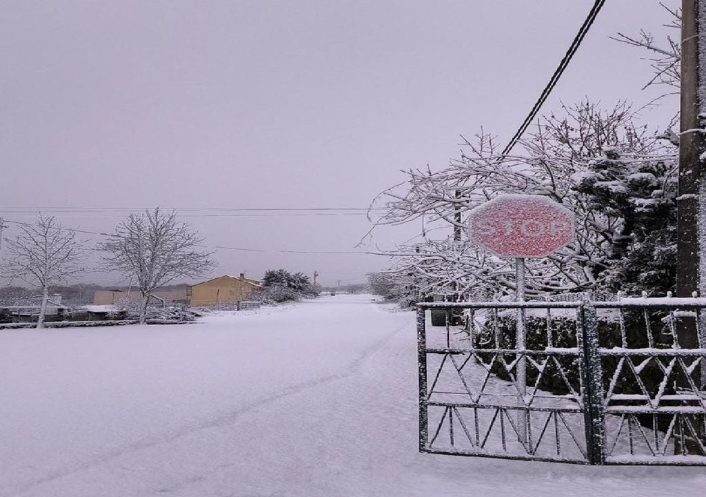 Povoação de Deilão, em Bragança. Foto: reprodução Facebook/Meteo Trás os Montes – Portugal