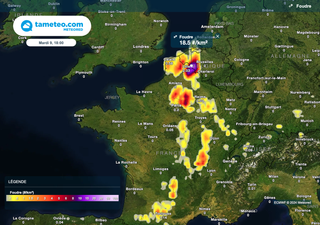 Nos cartes confirment des orages violents pour les prochaines heures en France : quelles régions vont être touchées ?
