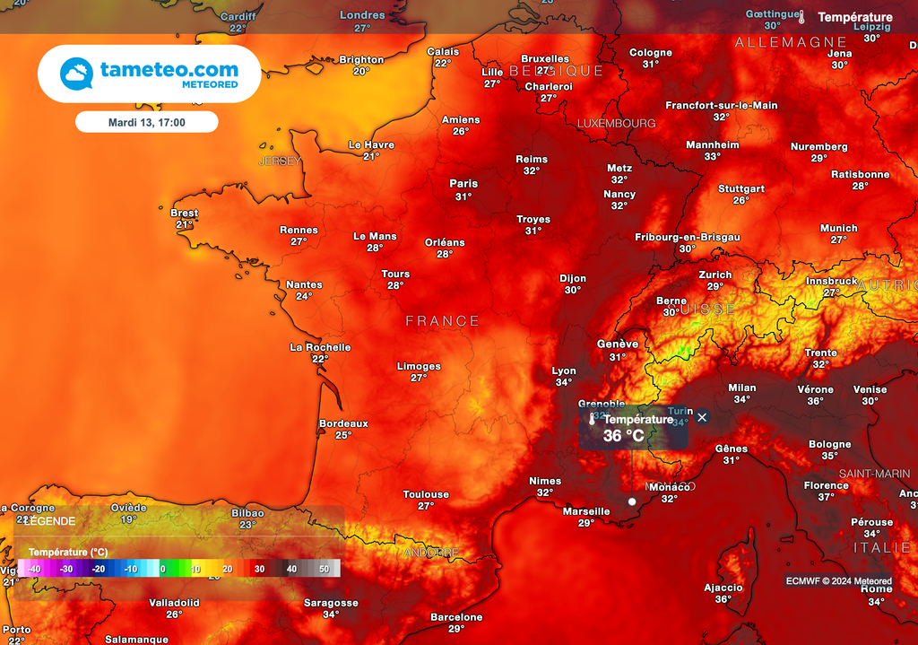 Des pointes à plus de 35 degrés encore attendues dans le sud-est de la France ! Des pointes à plus de 35 degrés encore attendues dans le sud-est de la France !