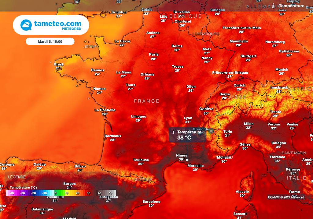 Légère baisse des températures ce mardi dans le nord-ouest de la France.