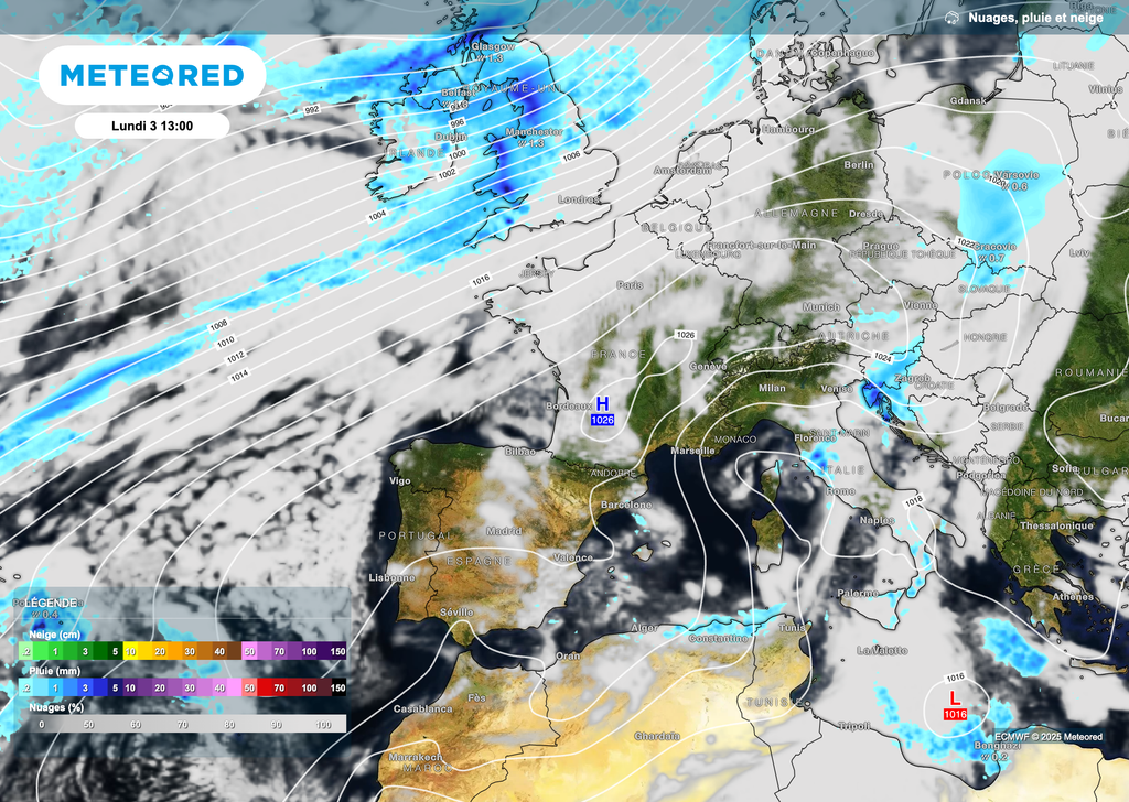 Des hautes pressions de retour la semaine prochaine sur la France.