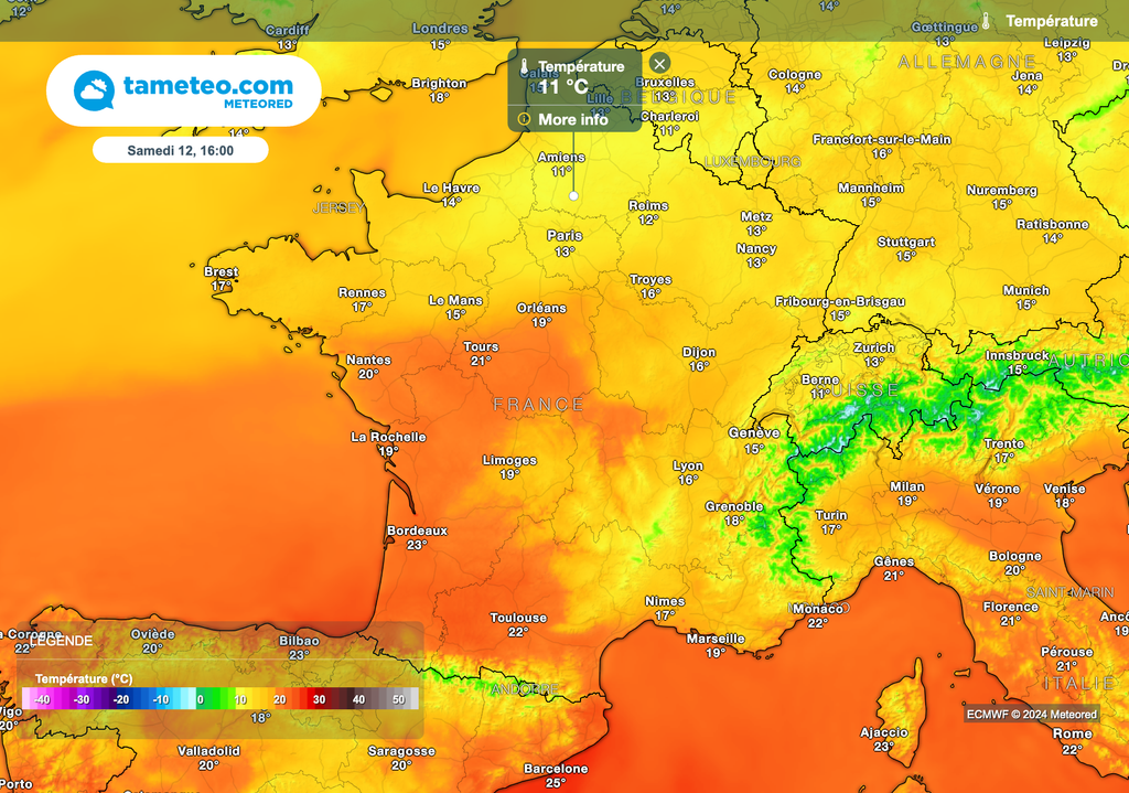 Fraîcheur ce samedi après-midi sur le nord du pays. Fraîcheur ce samedi après-midi sur le nord du pays.