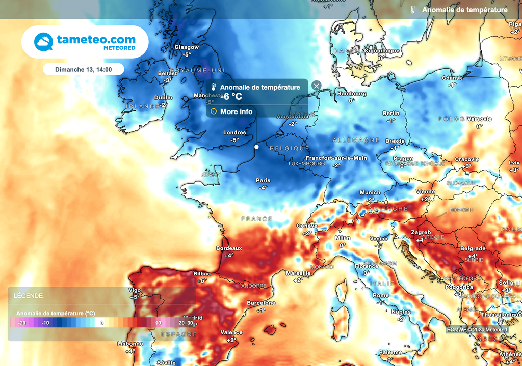 Une masse d'air en provenance du Groenland touchera ce week-end les régions situées au nord de la Seine. Une masse d'air en provenance du Groenland touchera ce week-end les régions situées au nord de la Seine.