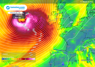 Nos cartes montrent l'arrivée de la tempête Ashley ! Va-t-elle frapper la France de plein fouet ce week-end ? 