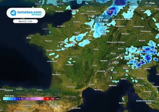 Nos cartes montrent l'arrivée de quelques pluies au cours des prochaines heures en France. Quelles régions concernées ?
