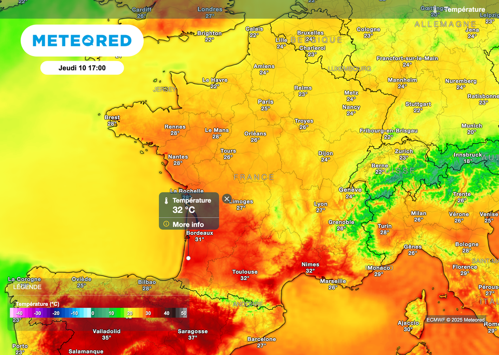 Retour des fortes chaleurs dans le sud de la France jeudi après-midi. Retour des fortes chaleurs dans le sud de la France jeudi après-midi.