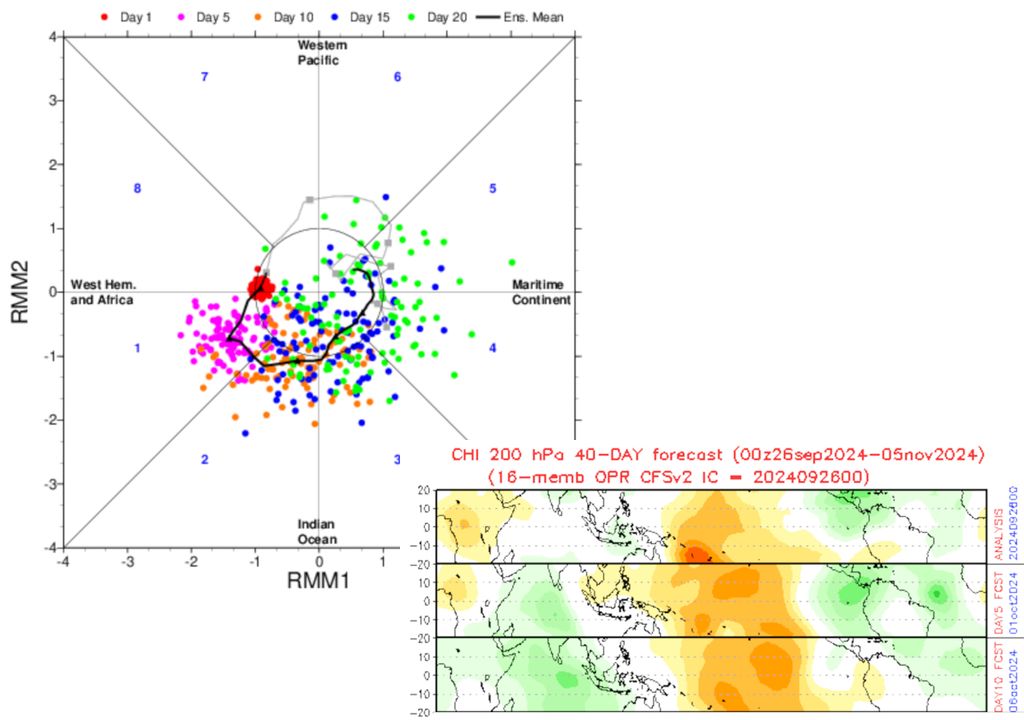 Tendências da Oscilação de Madden-Julian de acordo com modelos numéricos ECMWF e CFS