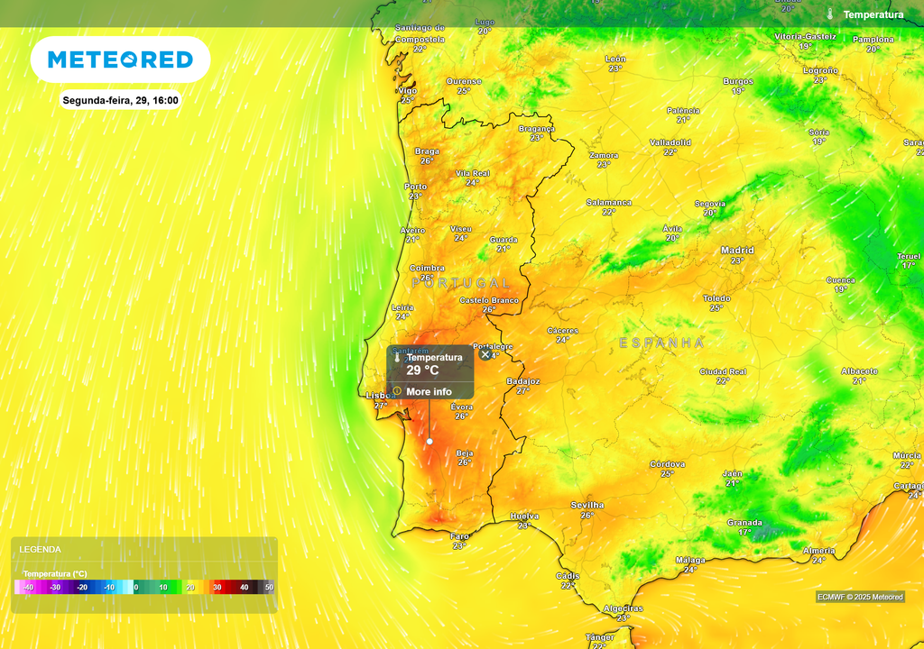 temperatura do ar à superfície temperatura do ar à superfície
