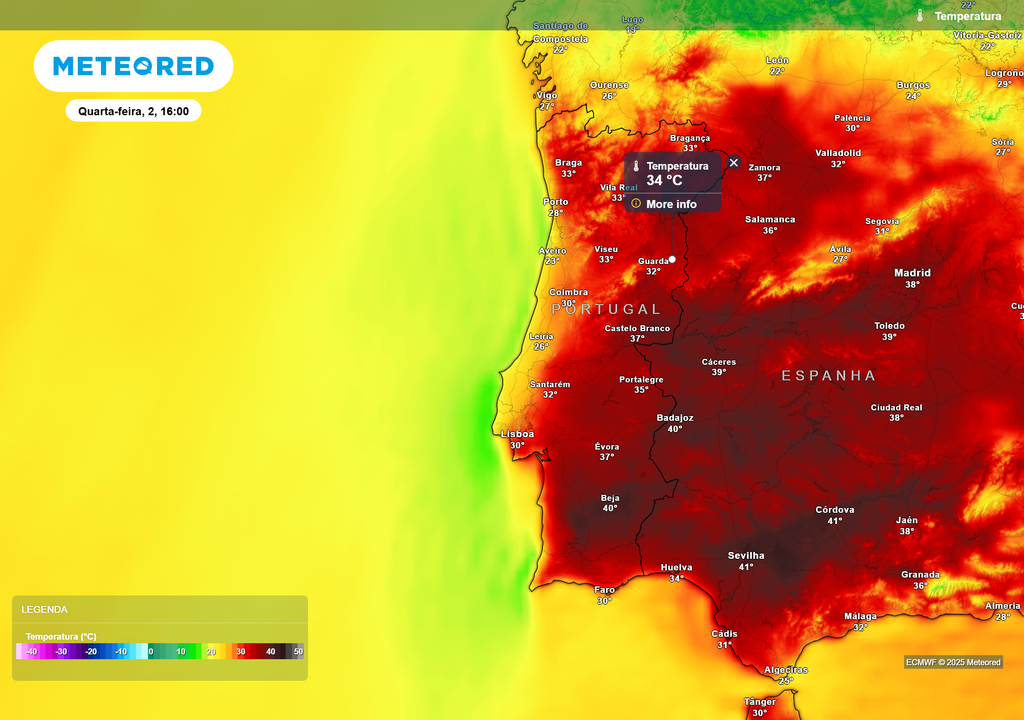 temperatura do ar à superfície temperatura do ar à superfície