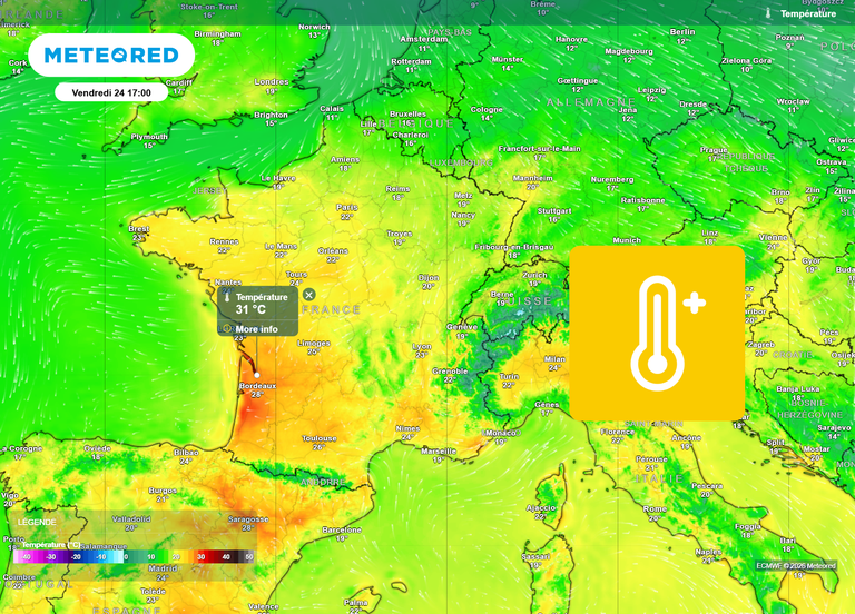 Nouveau coup de chaud cette semaine en France : les temp&eacute;ratures vont-elles d&eacute;passer les 30&deg;C ?