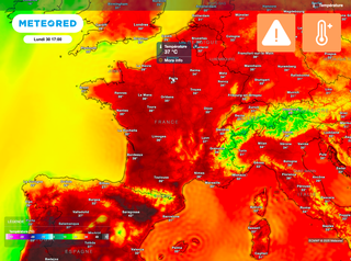 New heat dome in view of towards start scorching month july France. how long will the heat wave last?  towards start scorching month july new