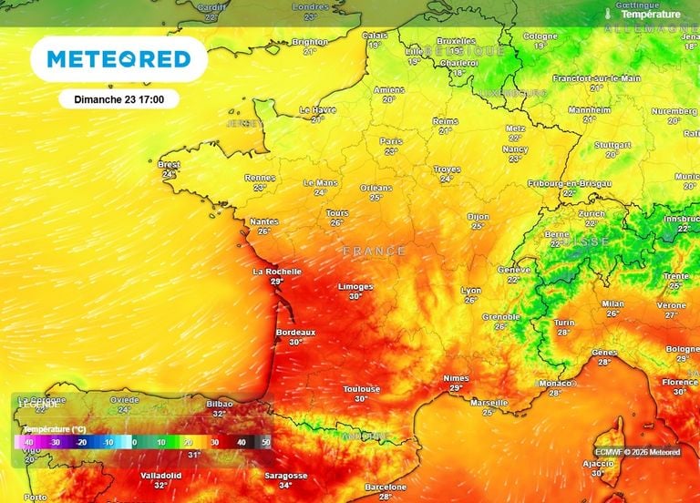 Nouveau regain de chaleur sur la France ce dimanche : d&eacute;couvrez les r&eacute;gions concern&eacute;es
