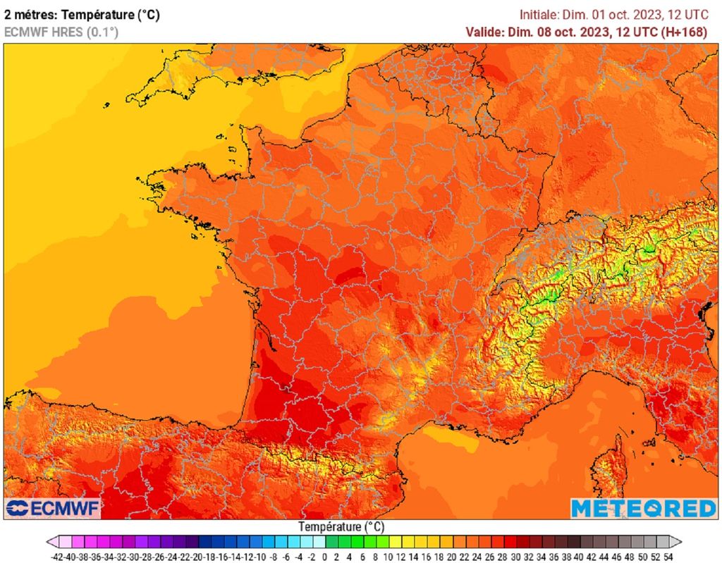 Dimanche prochain, la chaleur se réinstallera avec des pointes à 30°C ou plus dans le sud-ouest... Dimanche prochain, la chaleur se réinstallera avec des pointes à 30°C ou plus dans le sud-ouest...