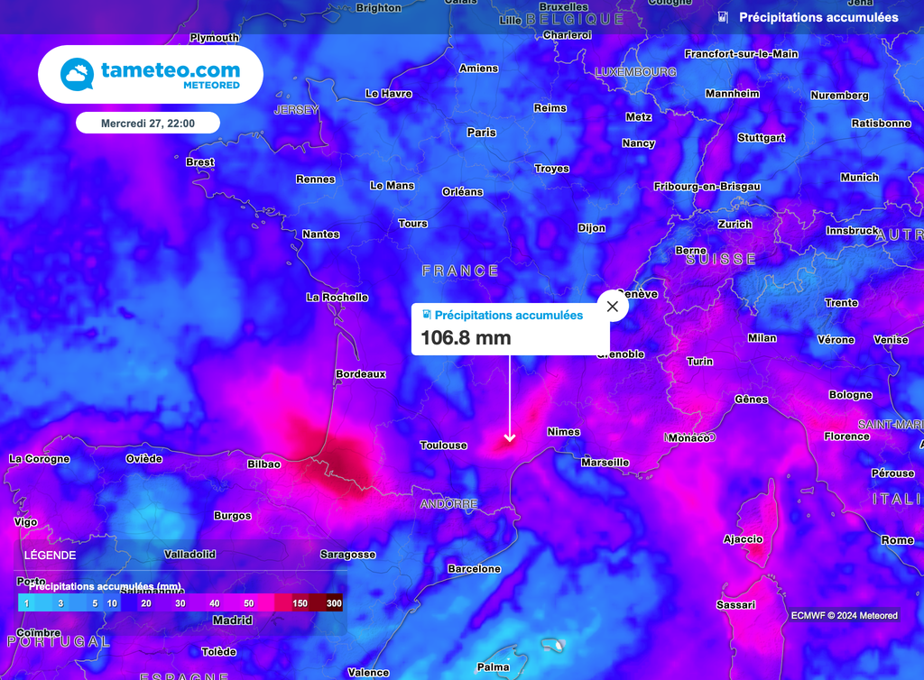 Alors que d'ici mercredi, toute la France aura connu des pluies, l'attention se portera dans le Sud-Est et Sud-Ouest. Alors que d'ici mercredi, toute la France aura connu des pluies, l'attention se portera dans le Sud-Est et Sud-Ouest.