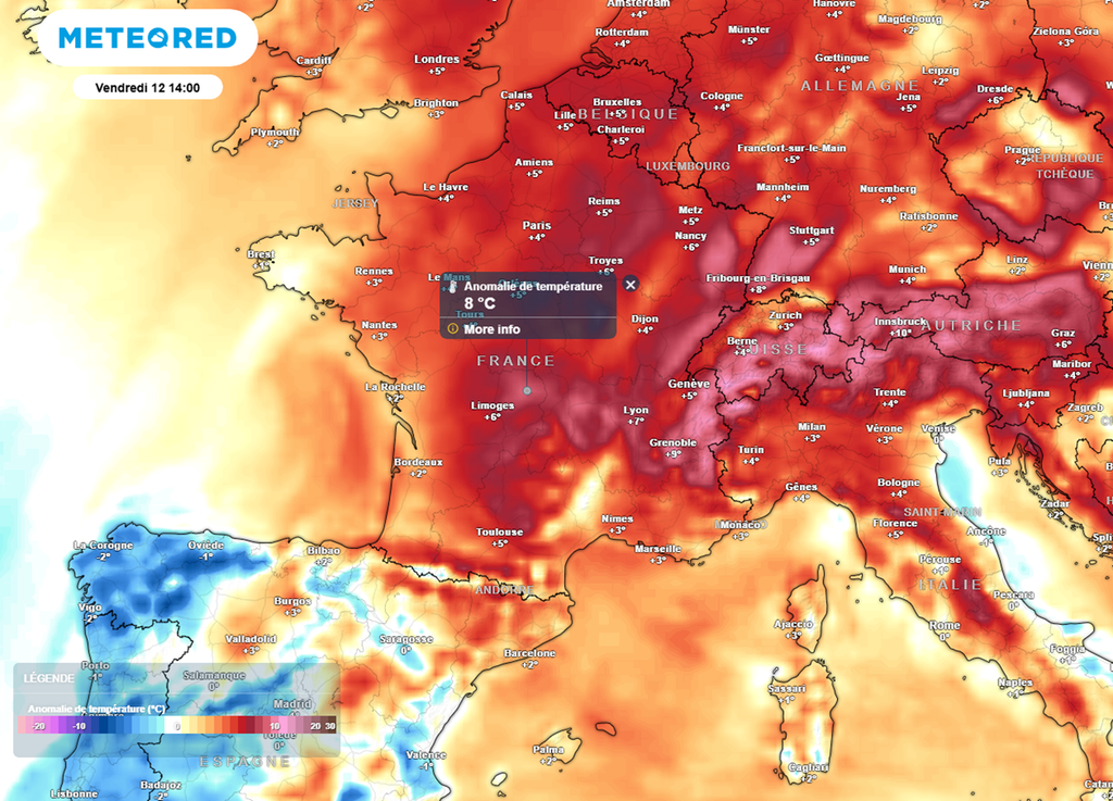 Vendredi après-midi, le mercure sera souvent situé 5 à 10°C au-dessus des normales. Vendredi après-midi, le mercure sera souvent situé 5 à 10°C au-dessus des normales.