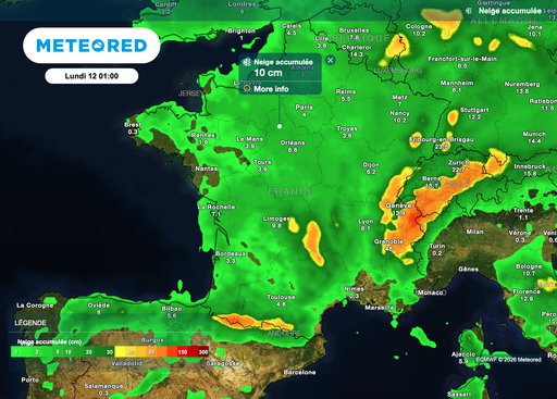 Nouvelle alerte &agrave; la neige en France : 38 d&eacute;partements sont plac&eacute;s en vigilance orange ! Pr&egrave;s de 15 centim&egrave;tres pr&eacute;vus