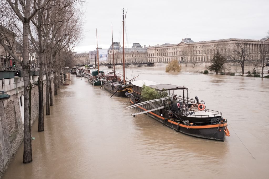 Crue précédente de la Seine à Paris.