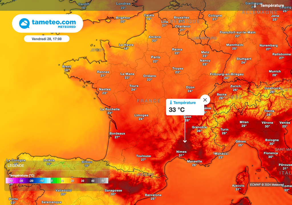 Chute des températures vendredi après le passage des orages !