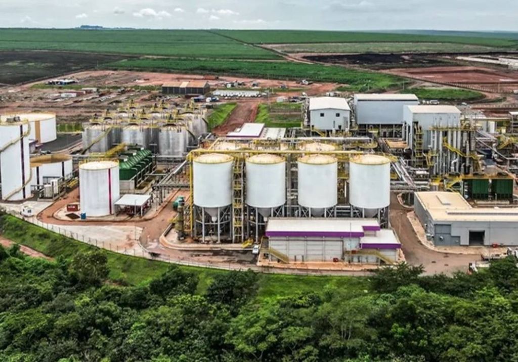 Usina de etanol da Raízen no interior de São Paulo. Crédito: Raízen/Divulgação.