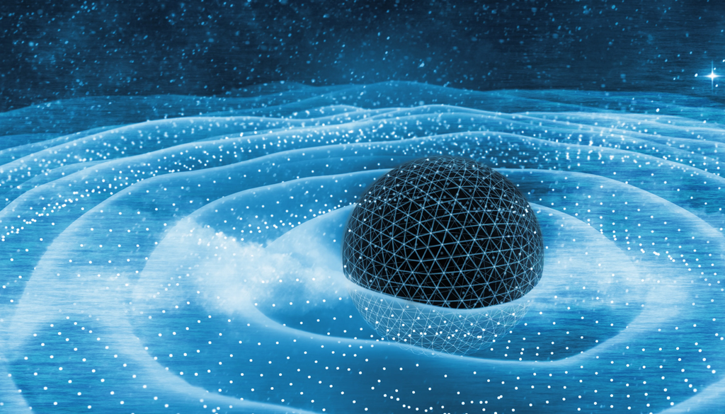 Um novo artigo propõe uma forma de conectar gravitação quântica e energia escura em uma única explicação para a dinâmica do Universo. Crédito: UC Santa Barbara Um novo artigo propõe uma forma de conectar gravitação quântica e energia escura em uma única explicação para a dinâmica do Universo. Crédito: UC Santa Barbara