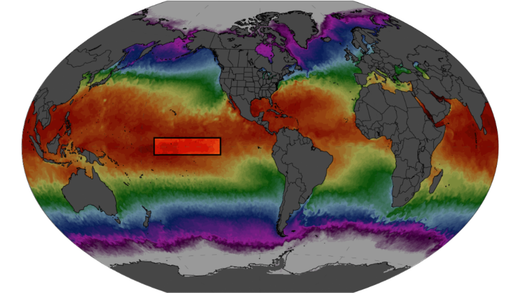 Nova previs&atilde;o indica El Ni&ntilde;o com 4&deg;C de aquecimento e regi&atilde;o de monitoramento j&aacute; supera 30&deg;C