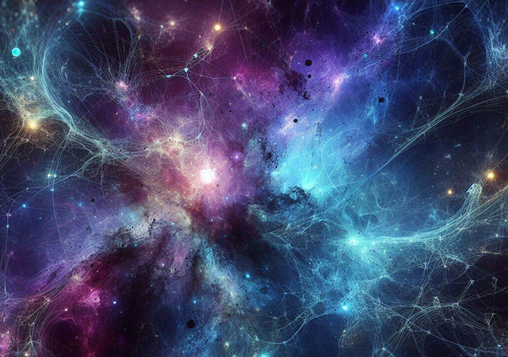 Una teoria modificata della gravità potrebbe avere nuove prove ed escludere la necessità della materia oscura. Credito: DALL-E3/Bing