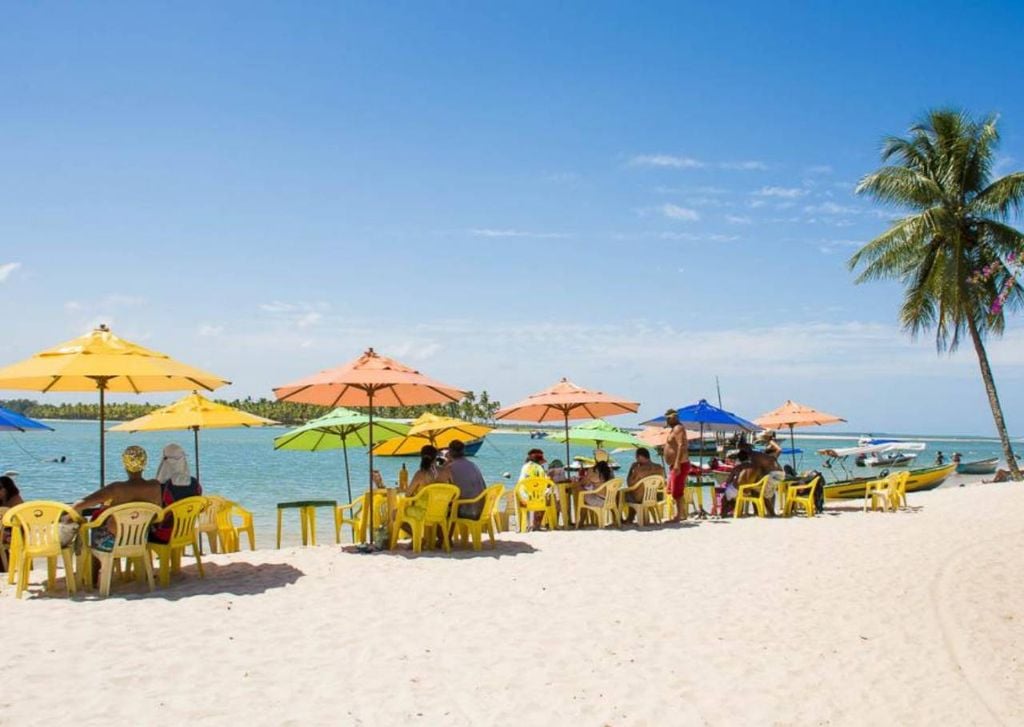 Novas regras para uso de guarda-sol entrou em vigor em algumas praias do Brasil neste ano, com direito a multas e autorizações para uso. Crédito: Ricardo Junior/Guia Viagens Brasil.