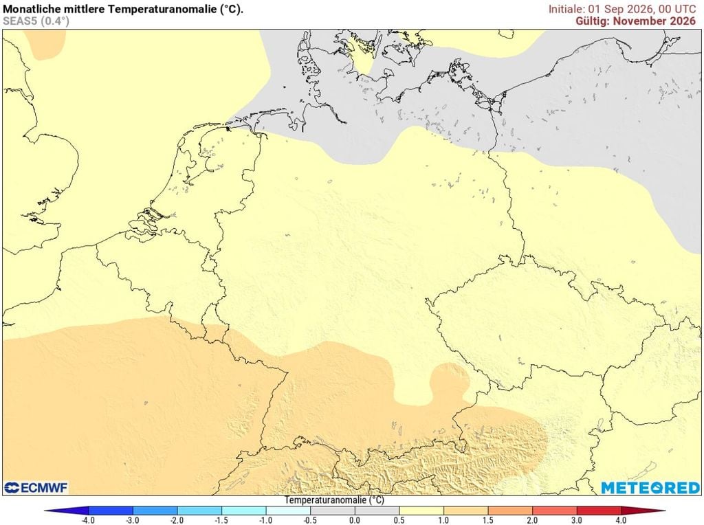 november,wetter, deutschland Der November 2026 könnte, wen wunderts, mal wieder ein "zu warmer" Monat werden laut europäischem Wettermodell.