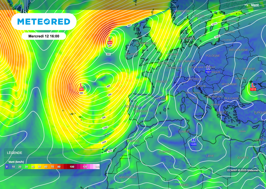 Puissant flux de sud la semaine en France !