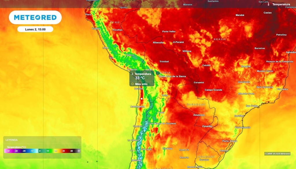 Temperaturas Noviembre comenzará con máximas de hasta 33 °C en el norte del país: se concentrarían en zonas del interior.
