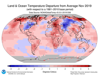 Noviembre de 2019: el 2º noviembre más cálido, según NOAA y NASA