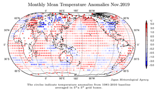 Noviembre de 2019: el segundo más cálido, según JMA