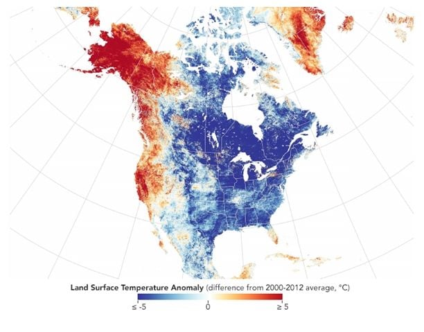 Noviembre Frío En América Del Norte, Pero Cálido En Otras Zonas