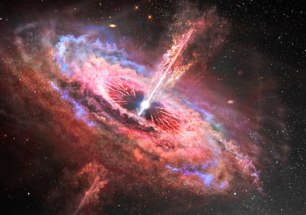 Weitestes schwarzes Loch, das je vom JWST entdeckt wurde