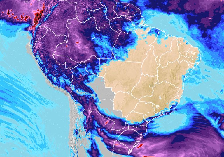 Novos temporais previstos para o Sul, seguidos de queda da temperatura Novos temporais previstos para o Sul, seguidos de queda da temperatura
