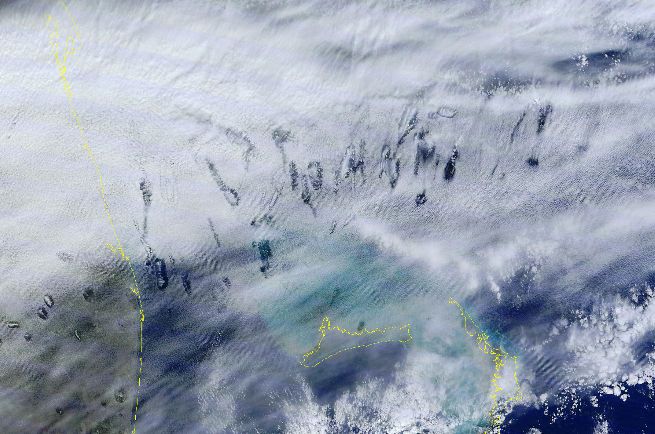 Nubes Agujero Y Antiestelas Sobre Florida