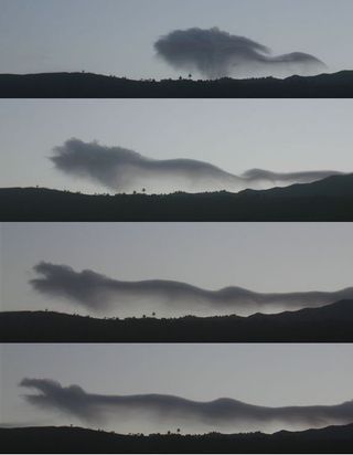 Nubes de La Palma en forma de … 