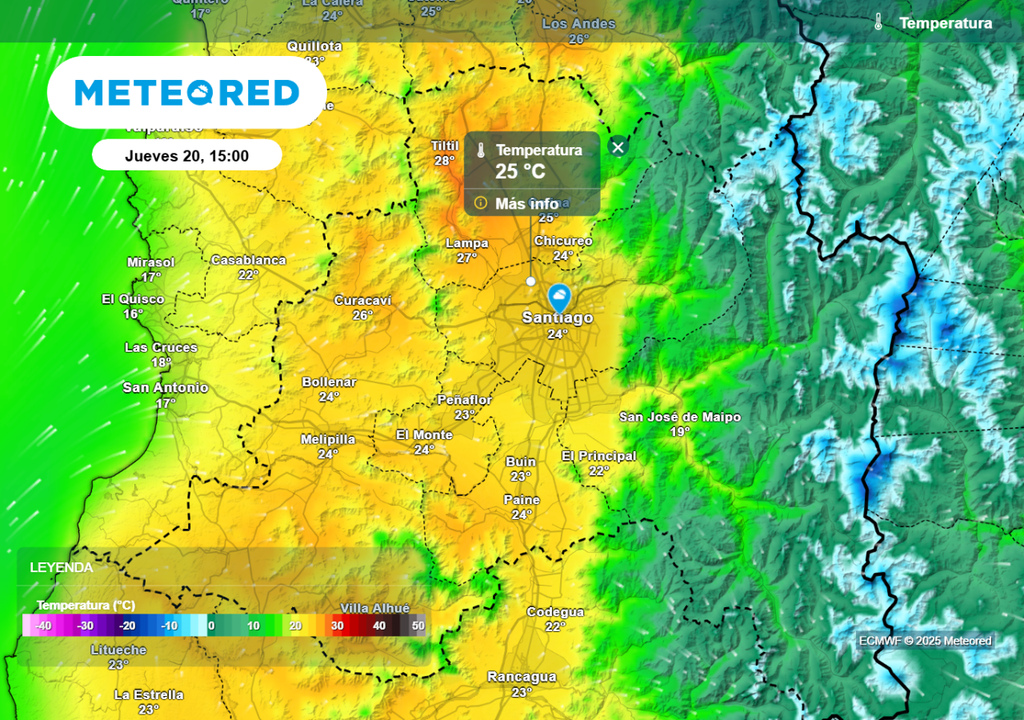 Temperaturas máximas Temperaturas máximas