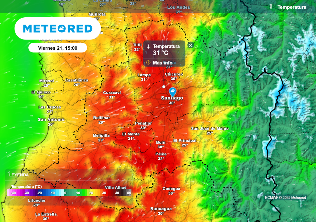 Temperaturas máximas Temperaturas máximas