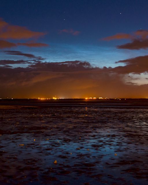 Nubes Noctilucentes Sobre Escocia