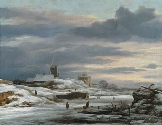 Nubes y paisajes invernales en la pintura de Ruysdael